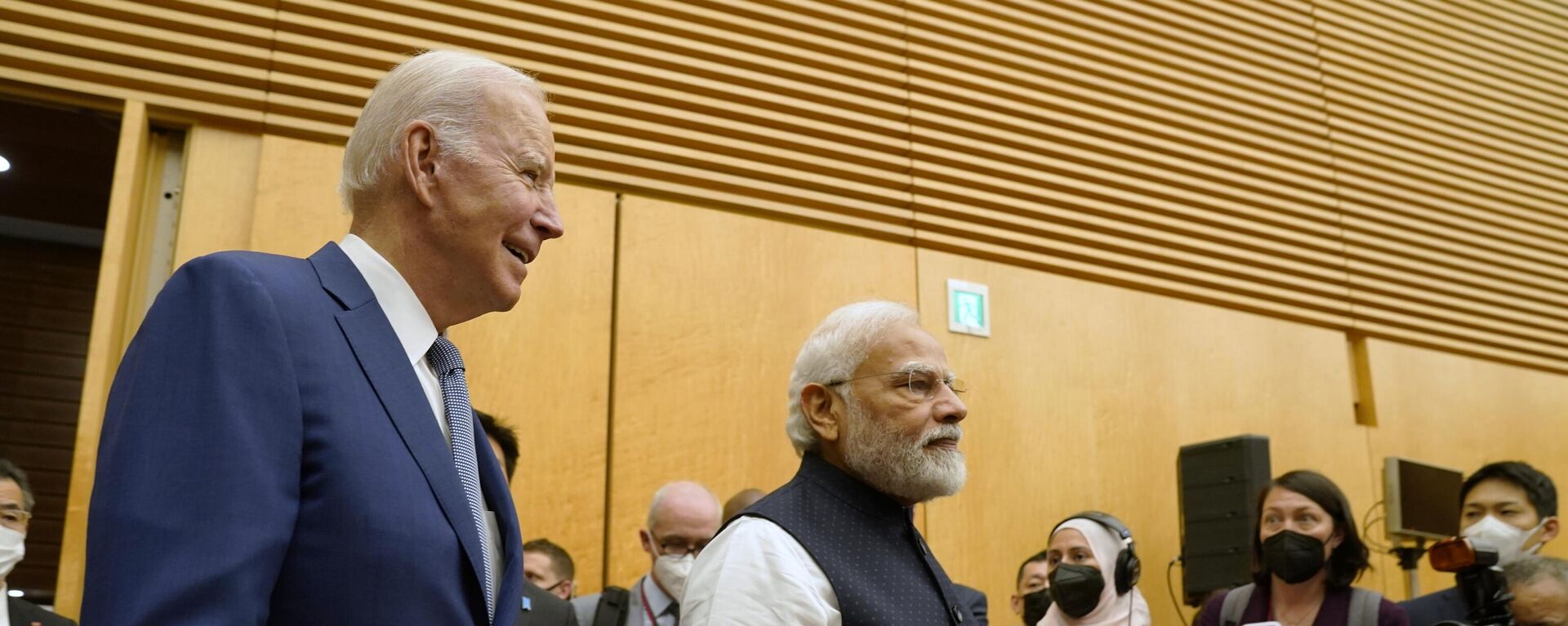 US President Joe Biden and Indian Prime Minister Narendra Modi  - Sputnik India, 1920, 23.06.2023