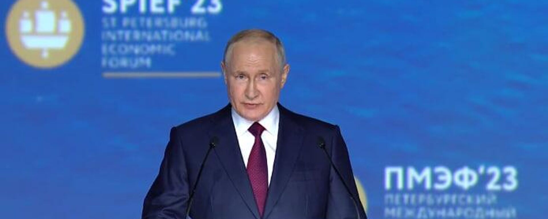 Vladimir Putin addresses SPIEF 2023 plenary session - Sputnik भारत, 1920, 16.06.2023