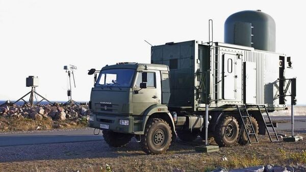 The RLK-MTs Valdai, a special-purpose Russian radar system designed specifically to detect, suppress and neutralize small drones with extremely low radar cross sections.  - Sputnik India