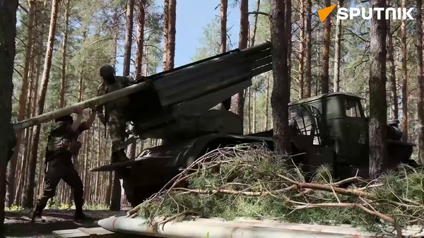 Ukrainian forces are hit with Grad rockets - Sputnik India
