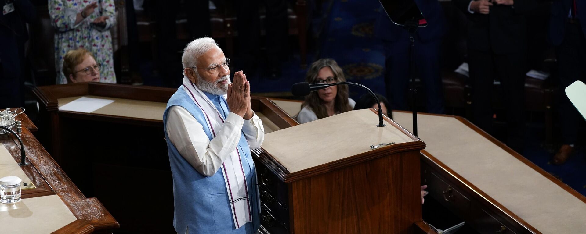 India's Prime Minister Narendra Modi addresses a joint meeting of Congress, at the Capitol in Washington, Thursday, June 22, 2023. - Sputnik India, 1920, 23.06.2023