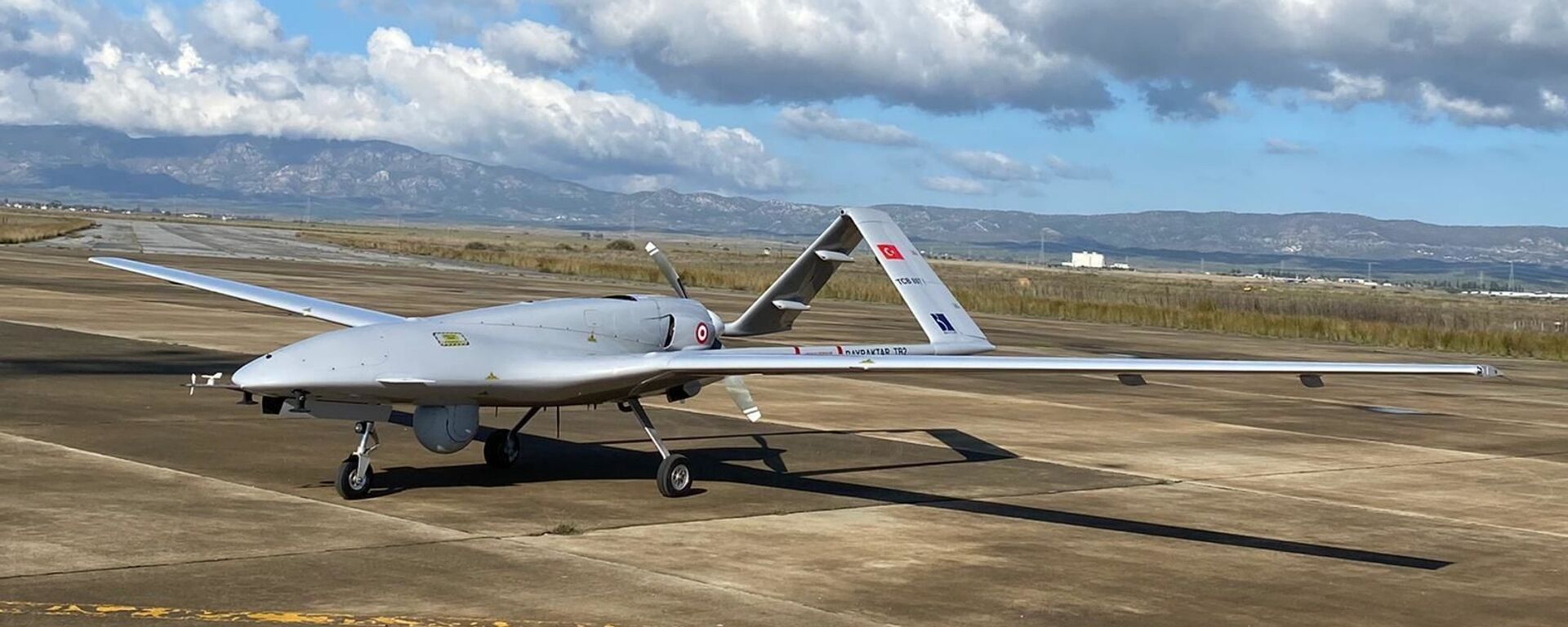 A Turkish-made Bayraktar TB2 drone is seen shortly after its landing at an airport in Gecitkala, known as Lefkoniko in Greek, in Cyprus, Monday, Dec. 16, 2019 - Sputnik India, 1920, 23.06.2023