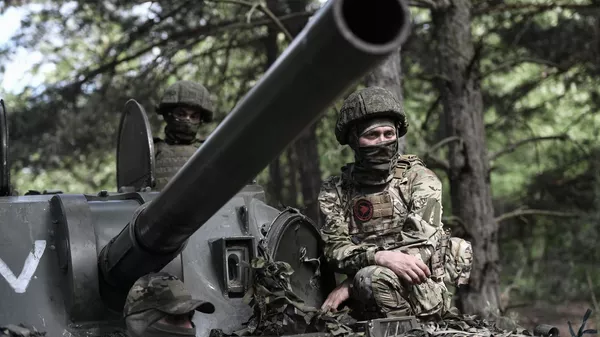 A Russian serviceman is seen in the course of Russia's military operation in Ukraine, at the unknown location. - Sputnik India