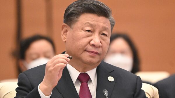 September 16, 2022. Chinese President Xi Jinping at an expanded meeting of the Shanghai Cooperation Organization (SCO) Council of Heads of State - Sputnik India