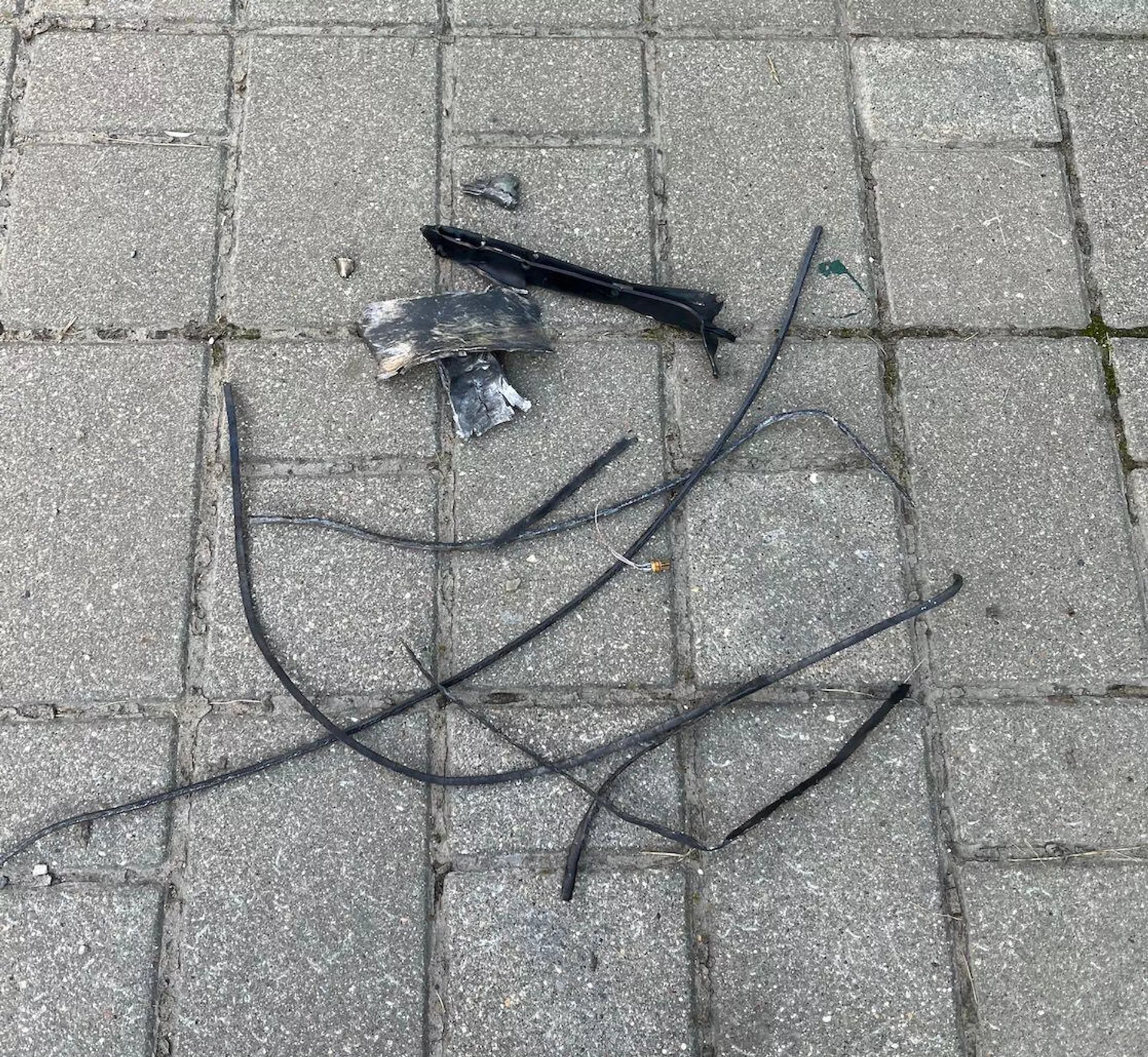 Screenshot from a social media post allegedly depicting the debris from one of the Ukrainian drones downed near Moscow on July 4, 2023 Screenshot from a social media post allegedly depicting the debris from one of the Ukrainian drones downed near Moscow on July 4, 2023