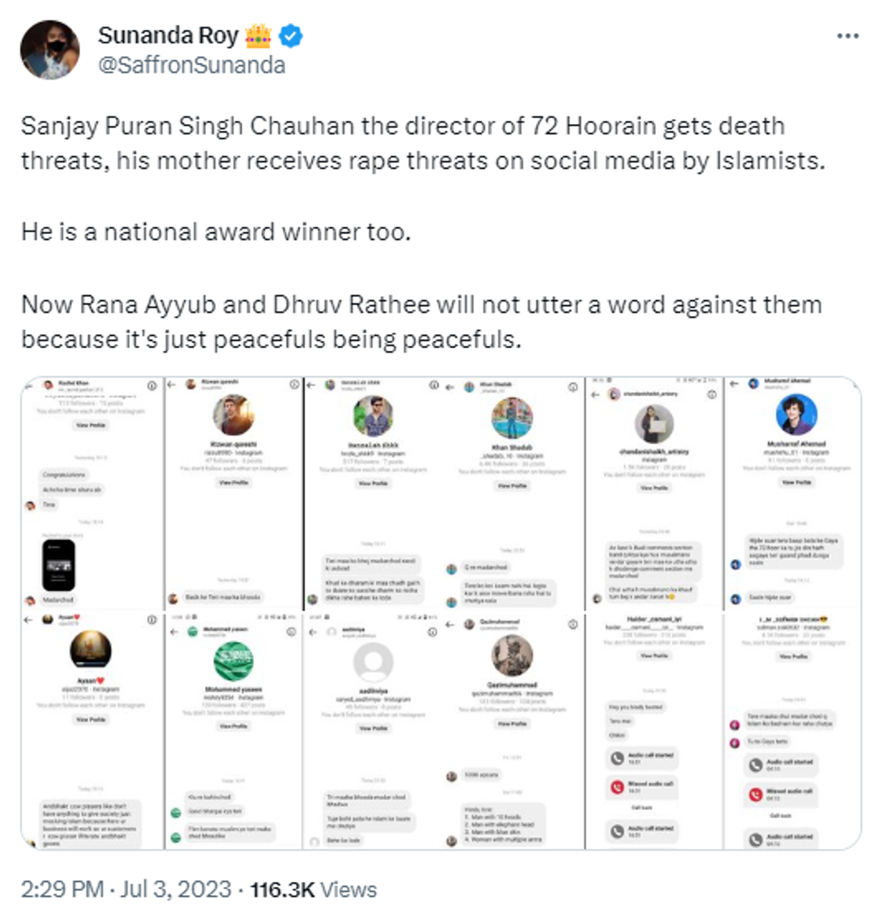 Director of Controversial Bollywood Movie '72 Hoorain' Bombarded by