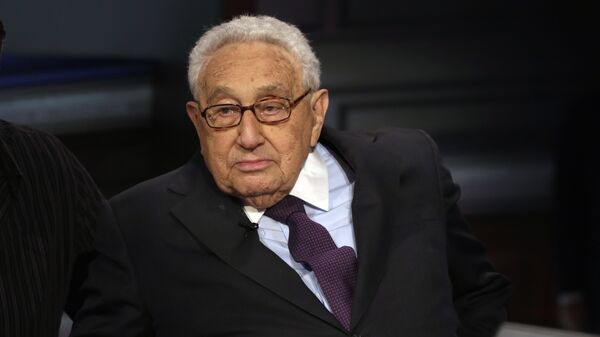 Former U.S. Secretary of State Henry Kissinger is interviewed by Neil Cavuto on his Cavuto Coast to Coast program, on the Fox Business Network, in New York, Friday, June 5, 2015 - Sputnik भारत