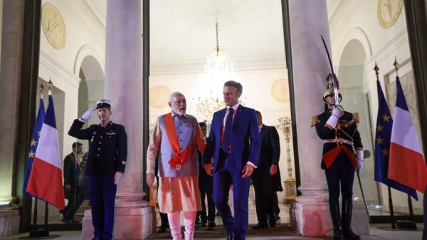 Modi and Macron - Sputnik India