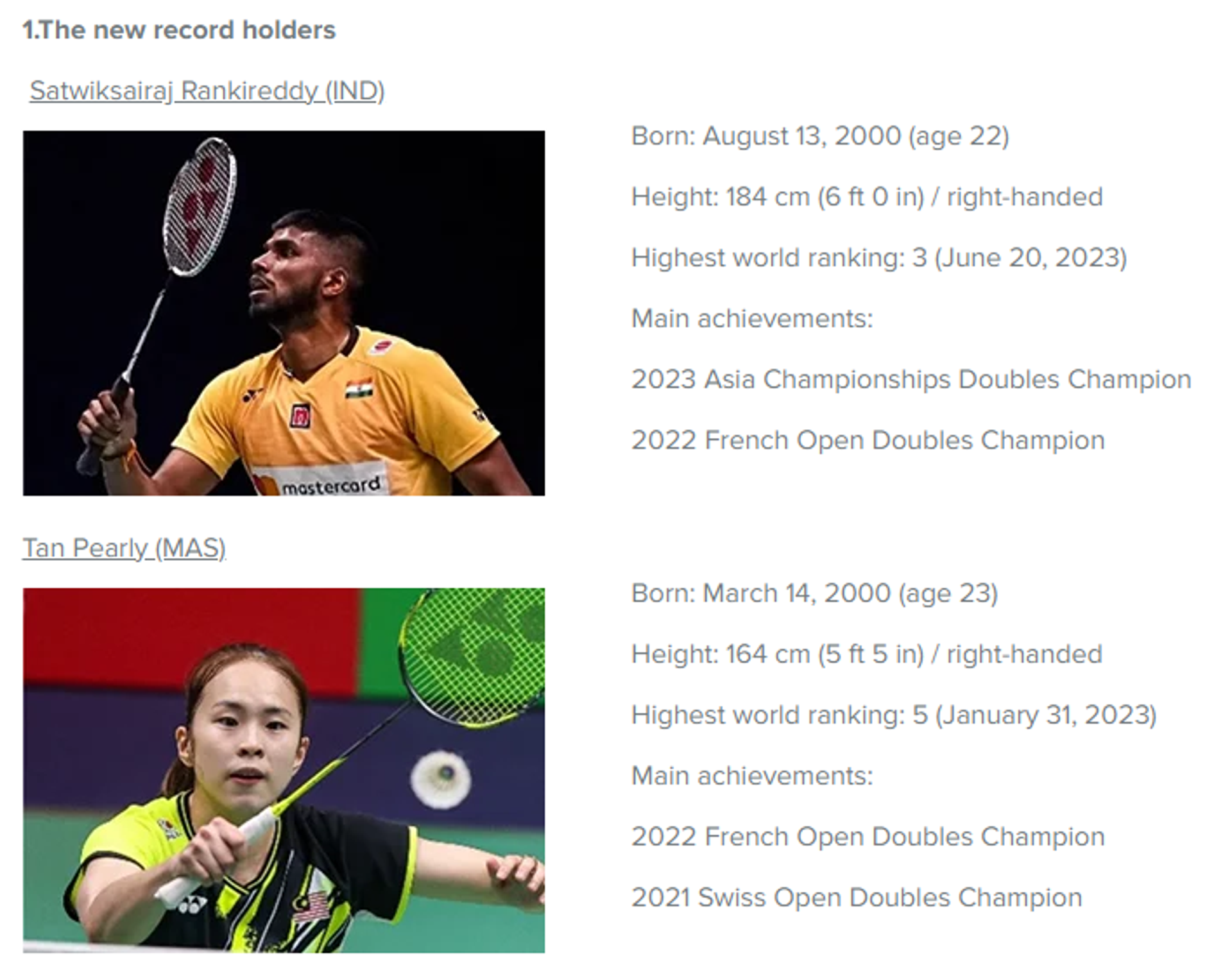 Indian and Malaysia Badminton players sets Guinnness World Record with fastest hit smash - Sputnik India, 1920, 18.07.2023