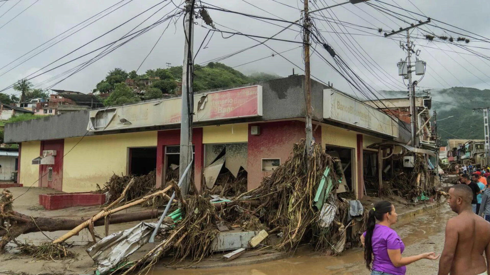 Aftermath of a landslide in Las Tejerias, Venezuela, October 15, 2022.