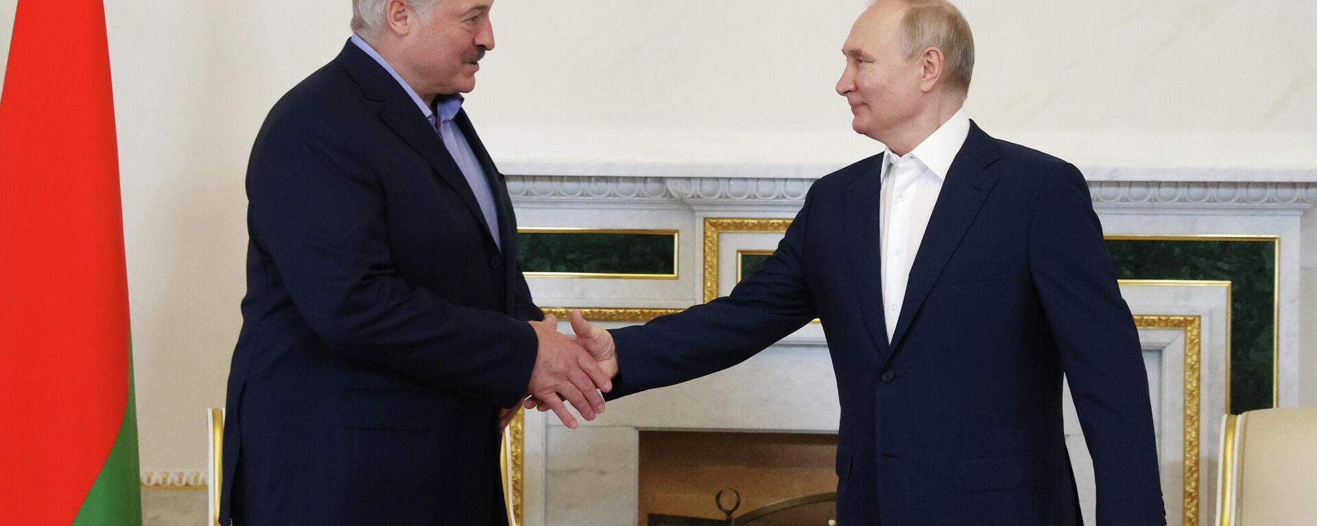 Russian and Belarusian presidents Vladimir Putin and Alexander Lukashenko meet in St. Petersburg for talks, July 23, 2023. - Sputnik India, 1920, 23.07.2023