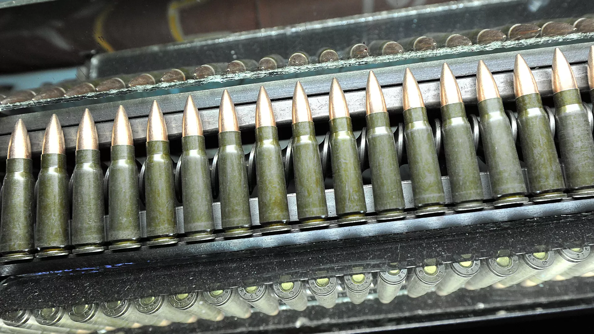 Cartridge manufacturing at the Yuri Andropov Klimovsk specialized munitions plant.