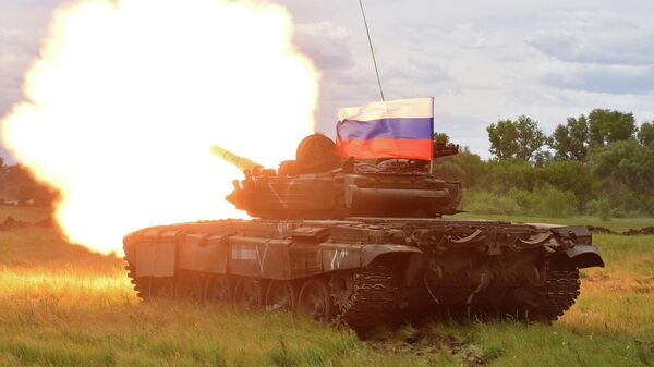T-72 tank in the zone of special military operation in Ukraine - Sputnik India