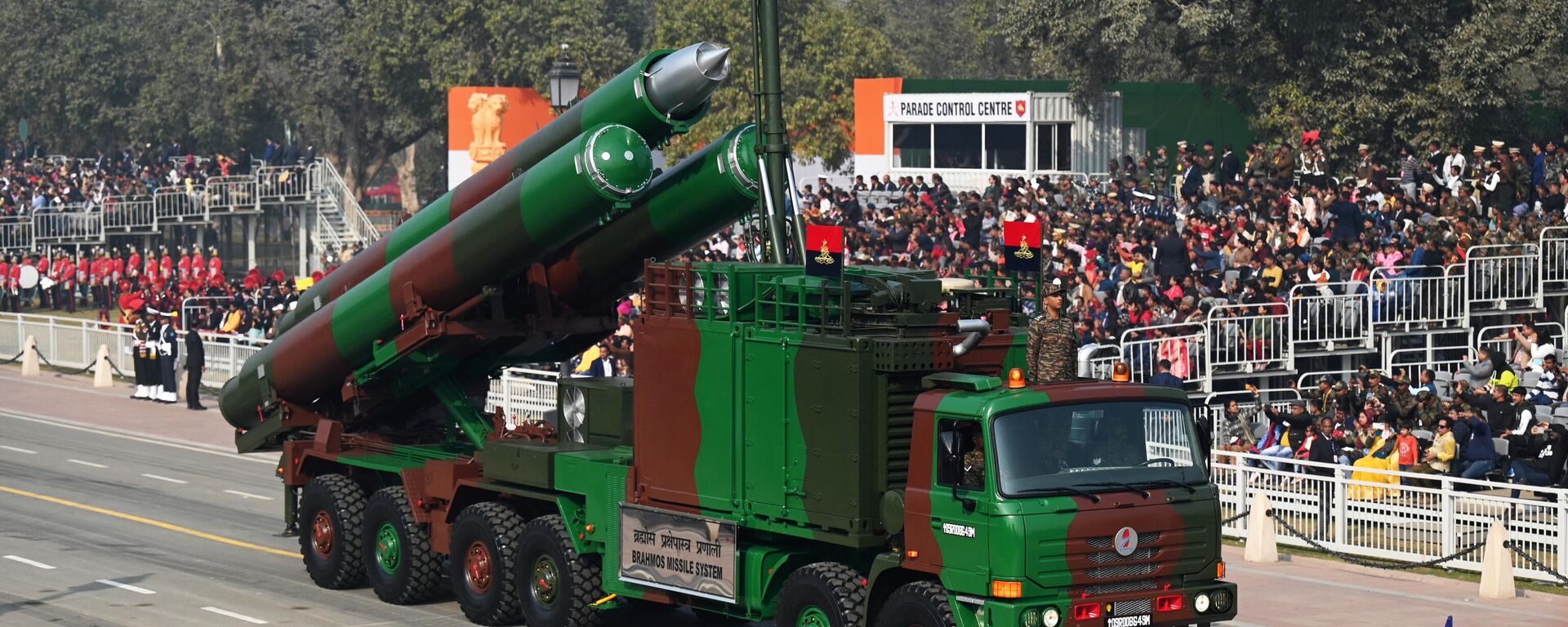 Indian Army's Brahmos missile system takes part in the full dress rehearsal for the upcoming Republic Day parade, in New Delhi on January 23, 2023. - Sputnik भारत, 1920, 01.08.2023