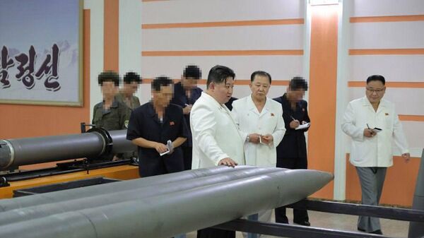 North Korean leader Kim Jong-un has inspected the work of military factories, including the production of tactical missiles and guided missiles for MLRS - Sputnik भारत
