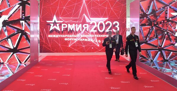 पैट्रियट पार्क और प्रदर्शनी केंद्र में आर्मी 2023 अंतर्राष्ट्रीय सैन्य-तकनीकी फोरम के हिस्से के रूप में प्रदर्शनी में। - Sputnik भारत