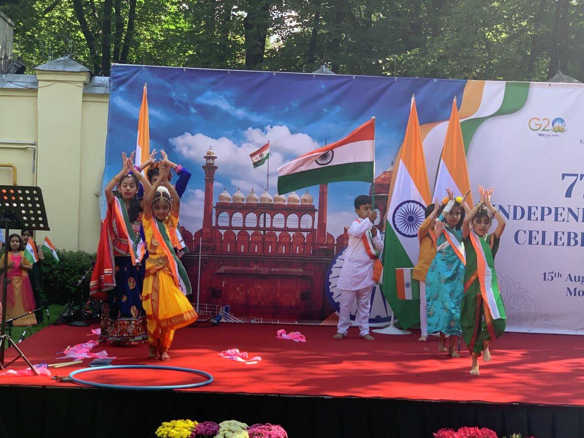 77th Independence Day Celebrations at the Indian Embassy in Moscow - Sputnik India, 1920, 15.08.2023