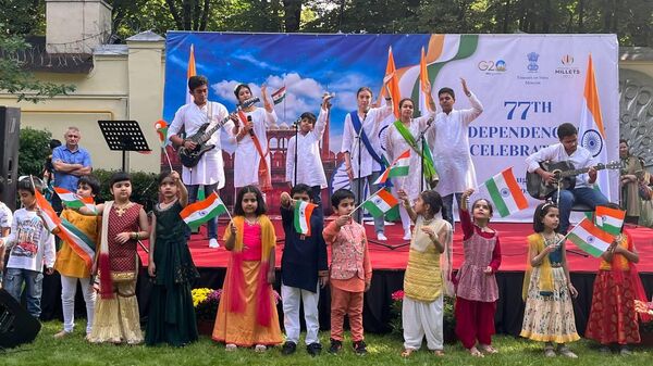 77th Independence Day Celebrations at the Indian Embassy in Moscow - Sputnik भारत