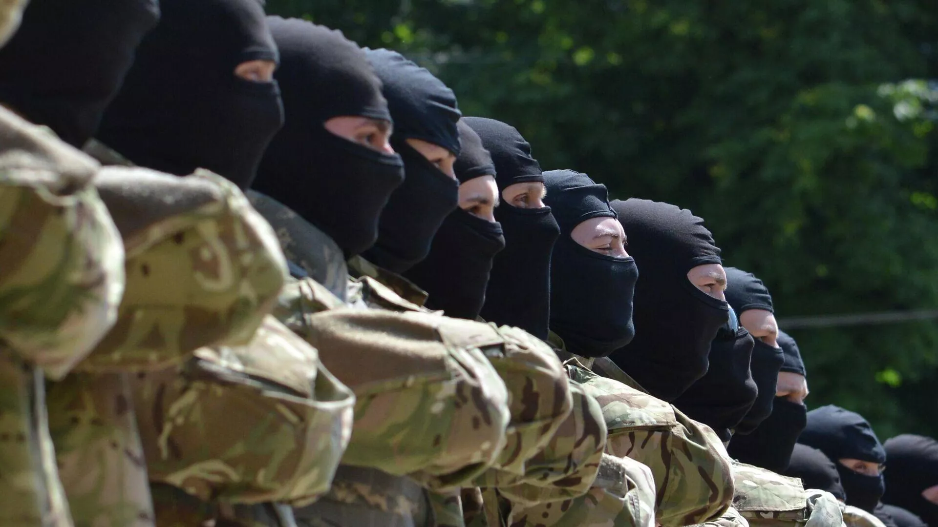 Nationalists of the Azov Battalion.
