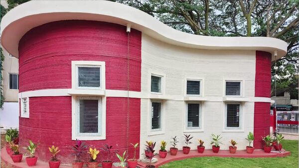 India’s first 3D printed Post Office, Cambridge Layout, Bengaluru - Sputnik भारत
