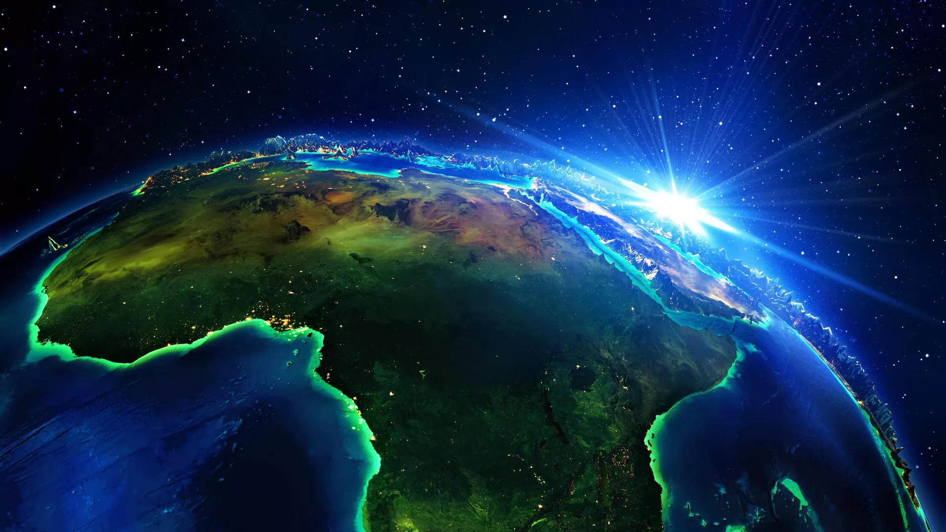 Africa, elements of this image furnished by NASA