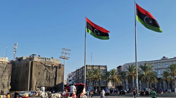 Libyans gather at the Martyrs' Square in Tripoli on August 17, 2023 - Sputnik India