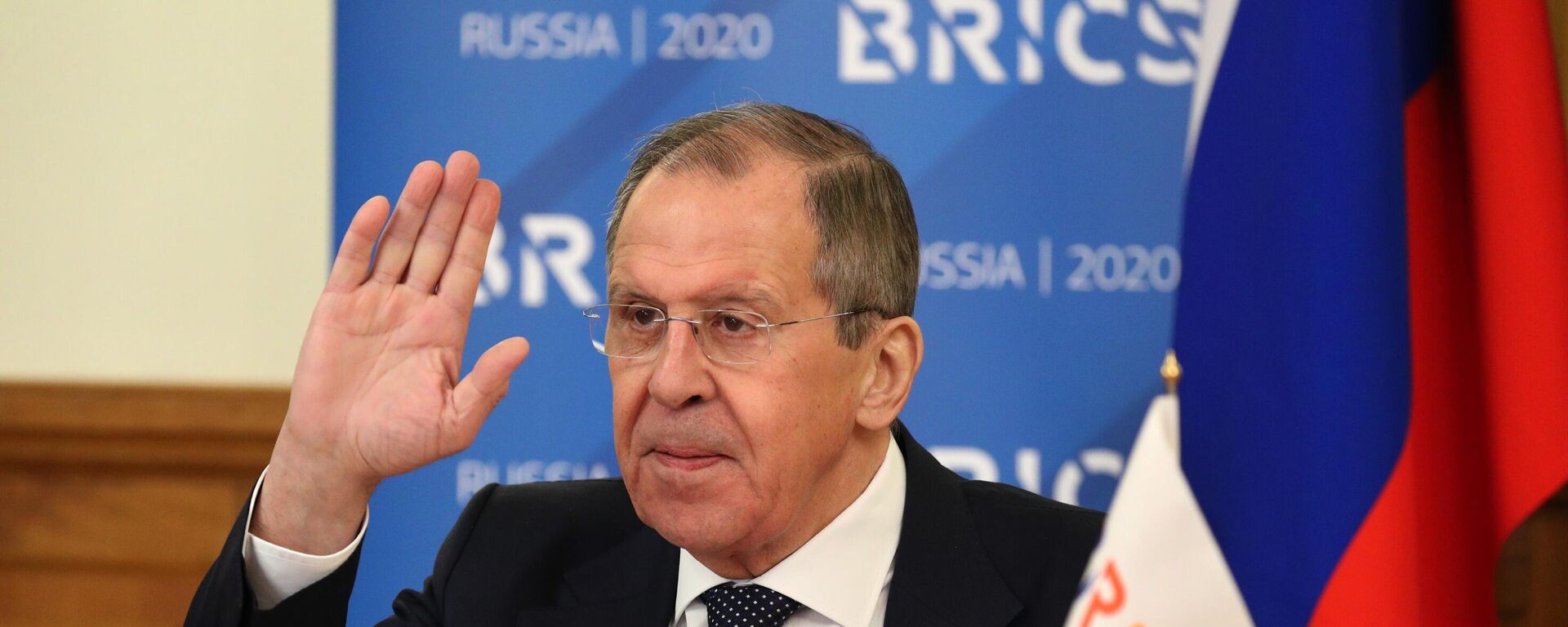   Russian Foreign Minister Sergey Lavrov takes part in an online BRICS meeting. File photo - Sputnik India, 1920, 10.06.2024