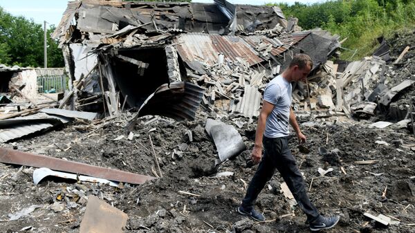 Consequences of shelling of Donetsk by Ukrainian forces - Sputnik भारत