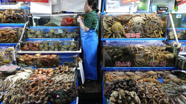 Noryangjin Fisheries Wholesale Market in Seoul, South Korea. - Sputnik भारत