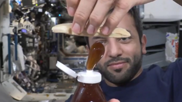 UAE Astronaut Makes Honey Sandwich in Space - Sputnik India