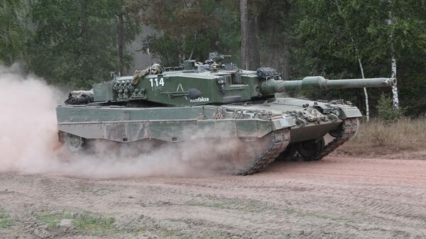 German Leopard 2 A4M tanks - Sputnik India