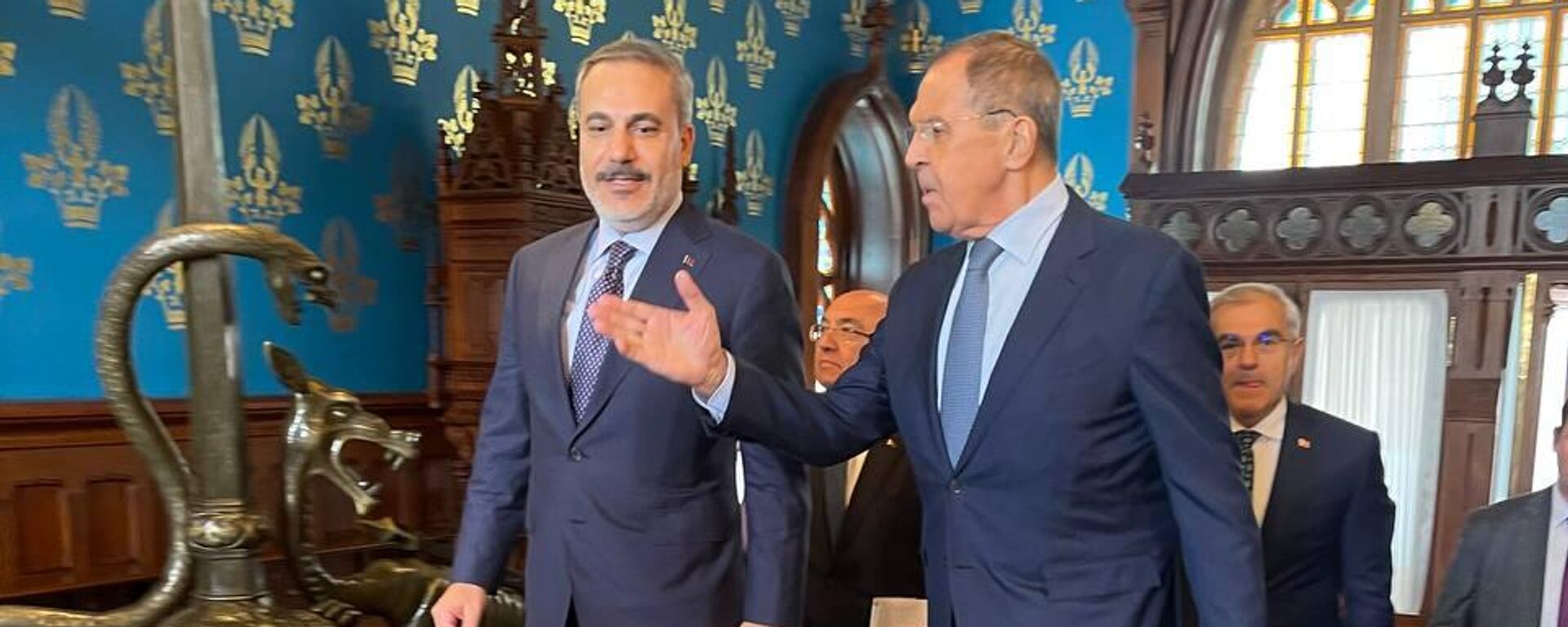 Russian Foreign Minister Sergey Lavrov and his Turkish counterpart Hakan Fidan Hold Talks in Moscow. - Sputnik भारत, 1920, 31.08.2023
