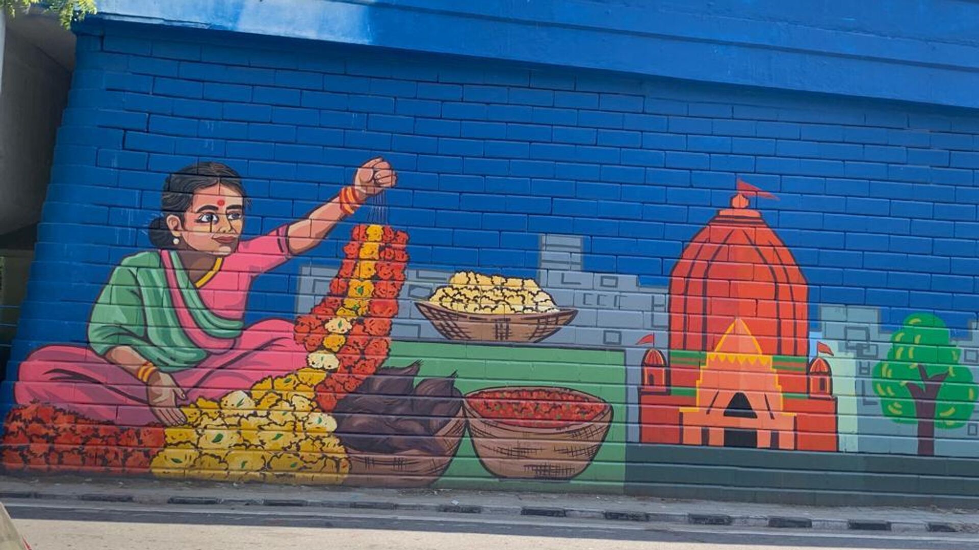 Delhi Street Art artists painted the town with creative murals on the walls of flyovers, pillars and buildings ahead of G20 Summit in New Delhi. - Sputnik भारत, 1920, 08.09.2023