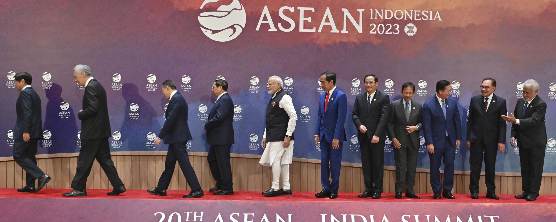 Leaders and delegate members attend the 20th ASEAN-India Summit in Jakarta, Indonesia, Sept. 6, 2023. - Sputnik भारत, 1920, 21.11.2023