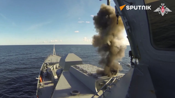 Russian Baltic Fleet's Stoikiy corvette performs missile strikes while on maneuvers - Sputnik भारत