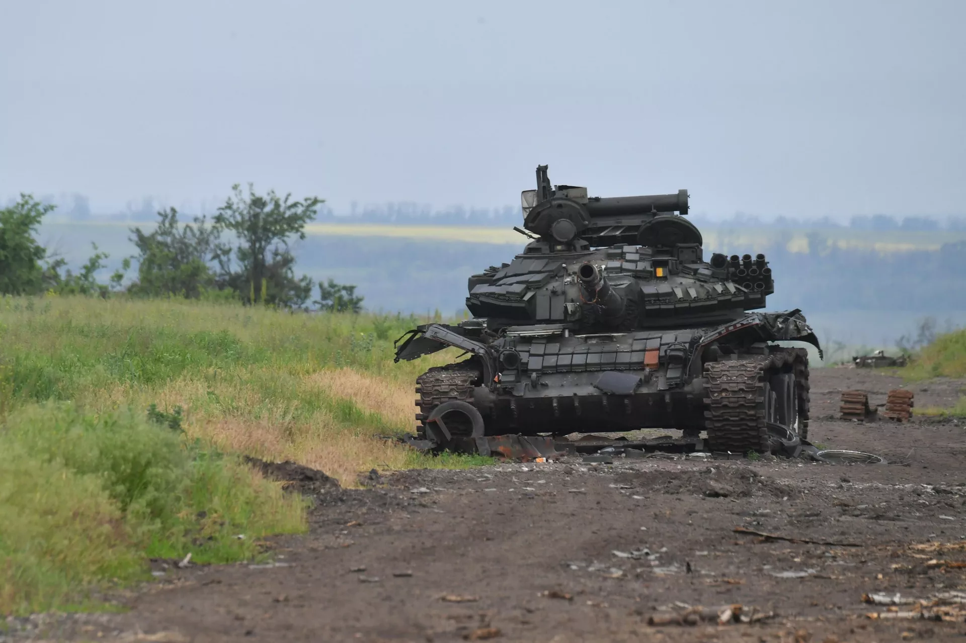 A destroyed tank of the Ukrainian armed forces in the Russian special operation zone in Ukraine. File photo - Sputnik भारत, 1920, 22.09.2023