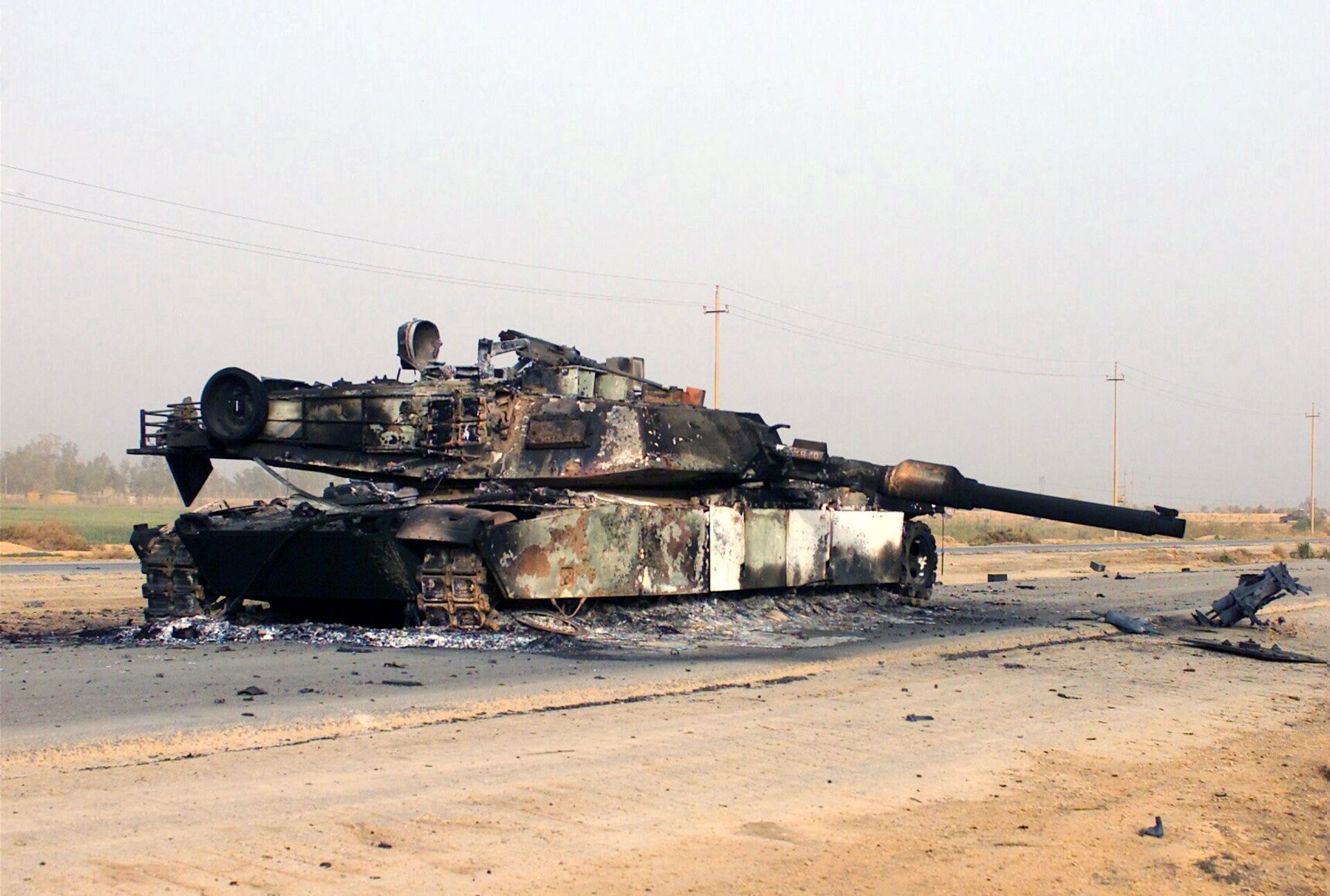 Destroyed M1A1 Abrams tank (File) - Sputnik भारत, 1920, 24.09.2023