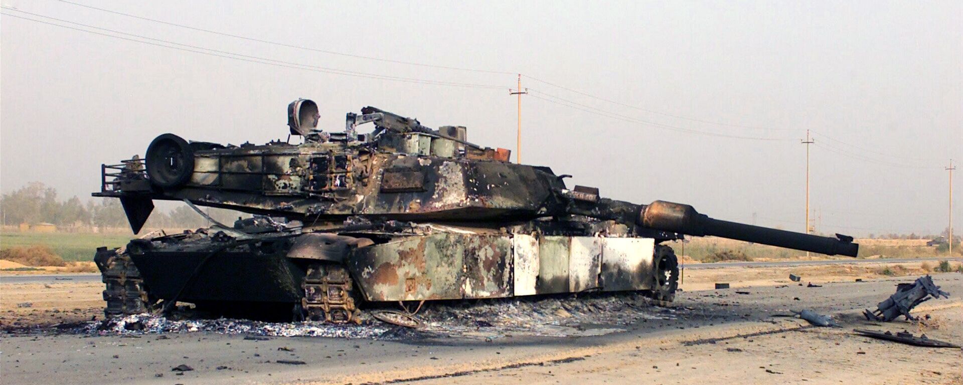 Destroyed M1A1 Abrams tank (File) - Sputnik भारत, 1920, 24.09.2023