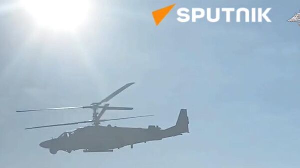 Russia’s crews of Su-25SM attack aircraft and Ka-52 attack and reconnaissance helicopters continue to launch strikes at Ukrainian positions - Sputnik भारत