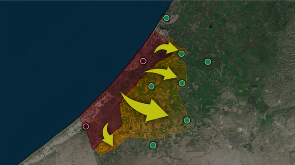 Israeli-Hamas Conflict: area controlled by Hamas as of October 8, 2023 - Sputnik India