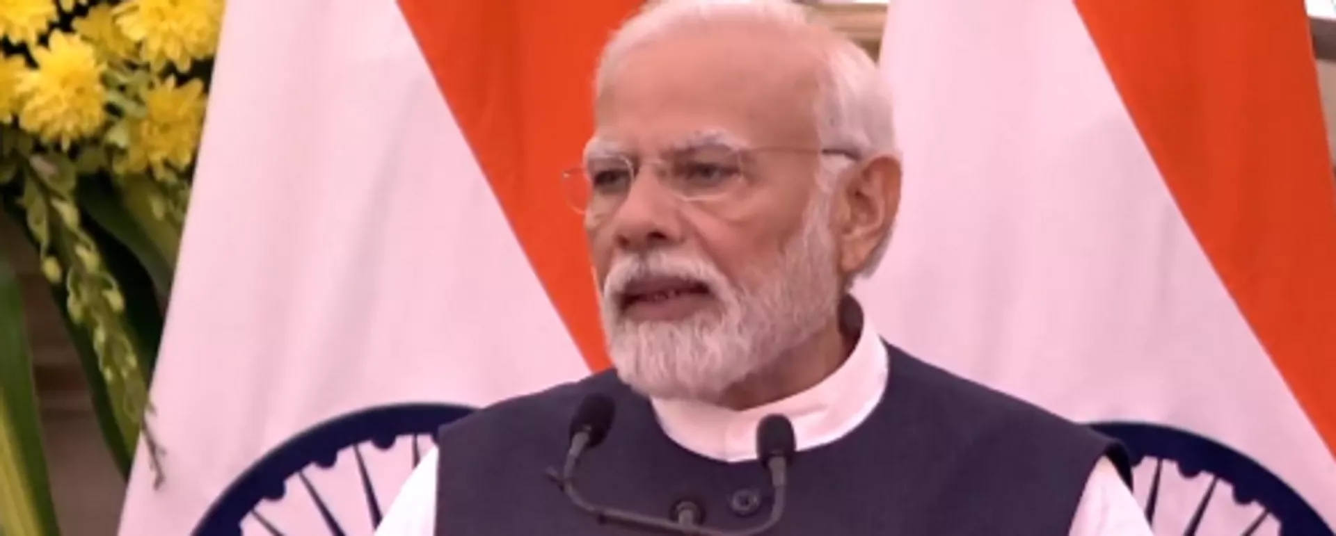 Joint press briefing of  Tanzanian President Samia Suluhu Hassan and Indian PM Narendra Modi - Sputnik India, 1920, 09.10.2023