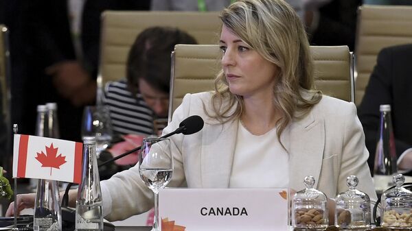 Canada's Foreign Minister Melanie Joly attends the G20 foreign ministers' meeting in New Delhi Thursday, March 2, 2023. - Sputnik India