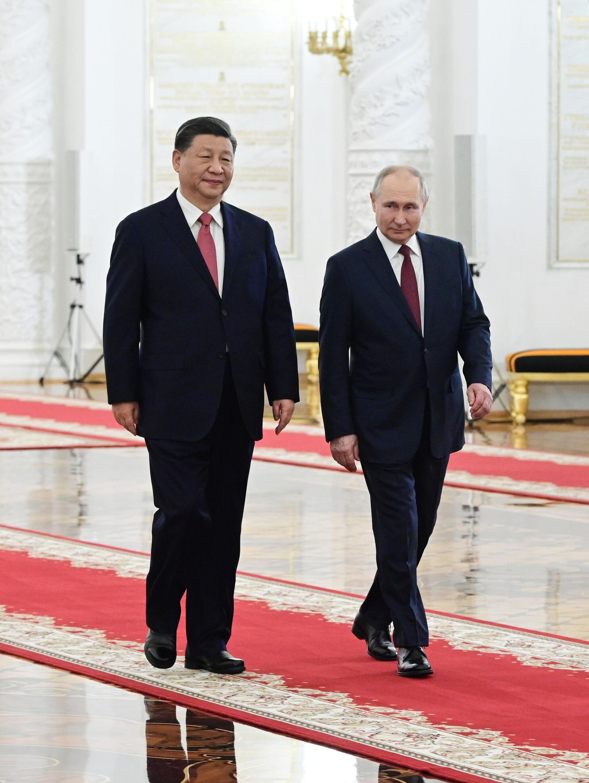 Russian President Vladimir Putin's meeting with Chinese counterpart Xi Jinping in Moscow. File photo - Sputnik India, 1920, 20.10.2023