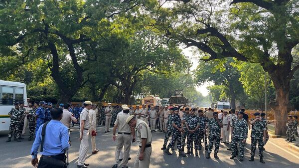  In anticipation of the protest near Israeli embassy in New Delhi, Delhi Police imposed Section 144 of the Criminal Procedure Code (CrPC), which prevents a gathering of four or more people. - Sputnik भारत
