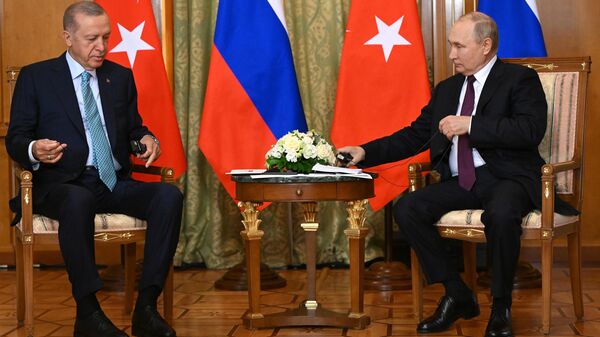 Turkish President Recep Tayyip Erdogan and Russian President Vladimir Putin in Sochi. - Sputnik भारत