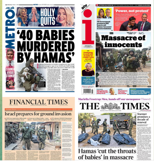 Social media screenshot featuring front pages of Western media outlets. - Sputnik भारत