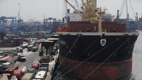 Ships offload their cargo at the Apapa, sea port in Lagos, Nigeria. - Sputnik India