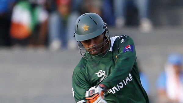 Pakistan's batsman Abdul Razzaq bats during an ICC Twenty20 Cricket World Cup Super Eight match against Australia in Colombo, Sri Lanka, Tuesday, Oct. 2, 2012. - Sputnik India