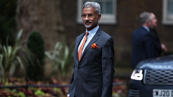 Indian External Affairs Minister Subrahmanyam Jaishankar arrives for a meeting with Britain's Prime Minister Rishi Sunak in Downing Street, in central London, on November 12, 2023.  - Sputnik India