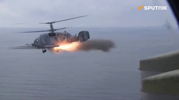 Watch Russian Ka-29 & Mi-8 Choppers Launch Strikes Near Crimean Coast - Sputnik India